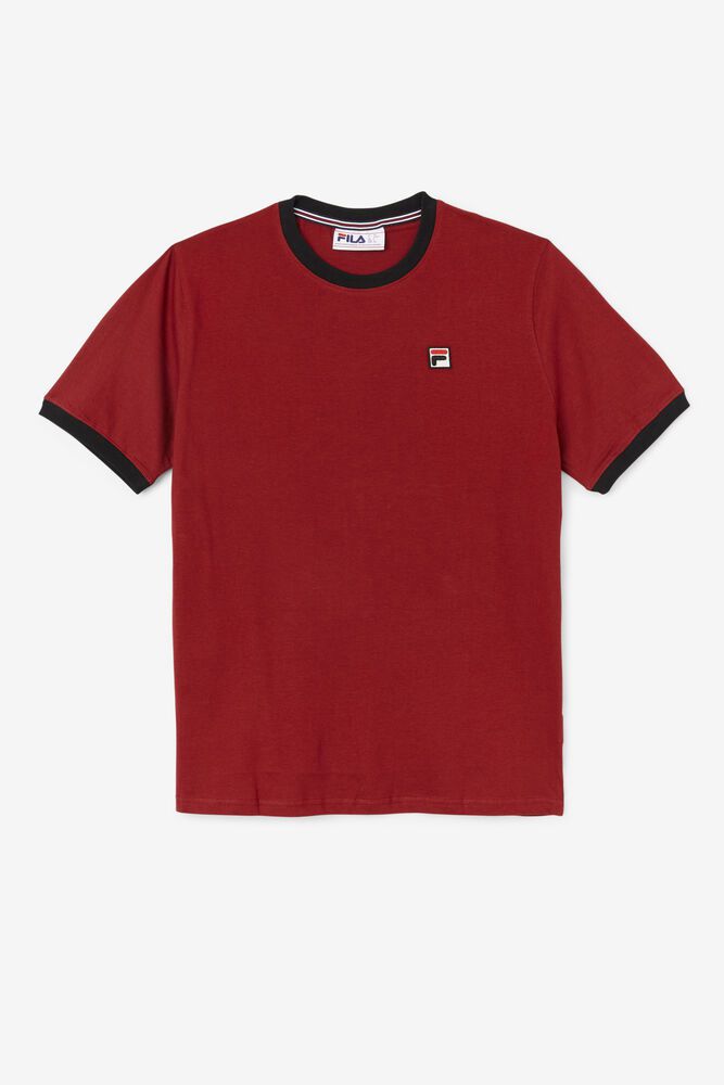 Fila T-Shirt Mens Red - Marconi Ringer - Philippines 1530462-SK